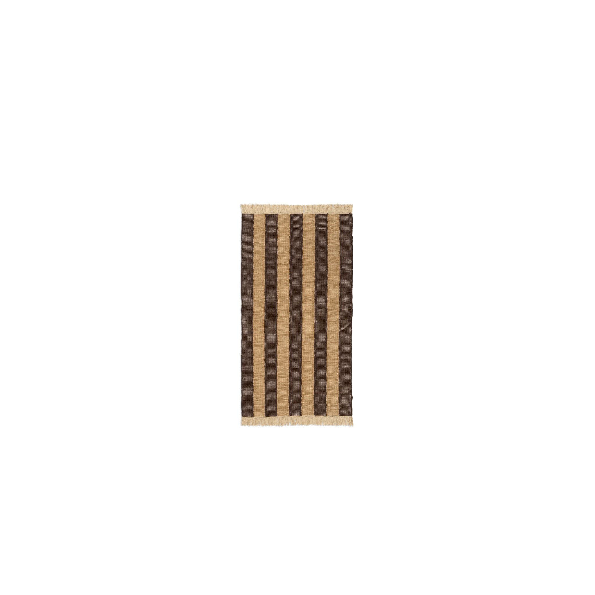 FERM LIVING Ives Rug, Tan/Chocolate – 2 Sizes - Image 4