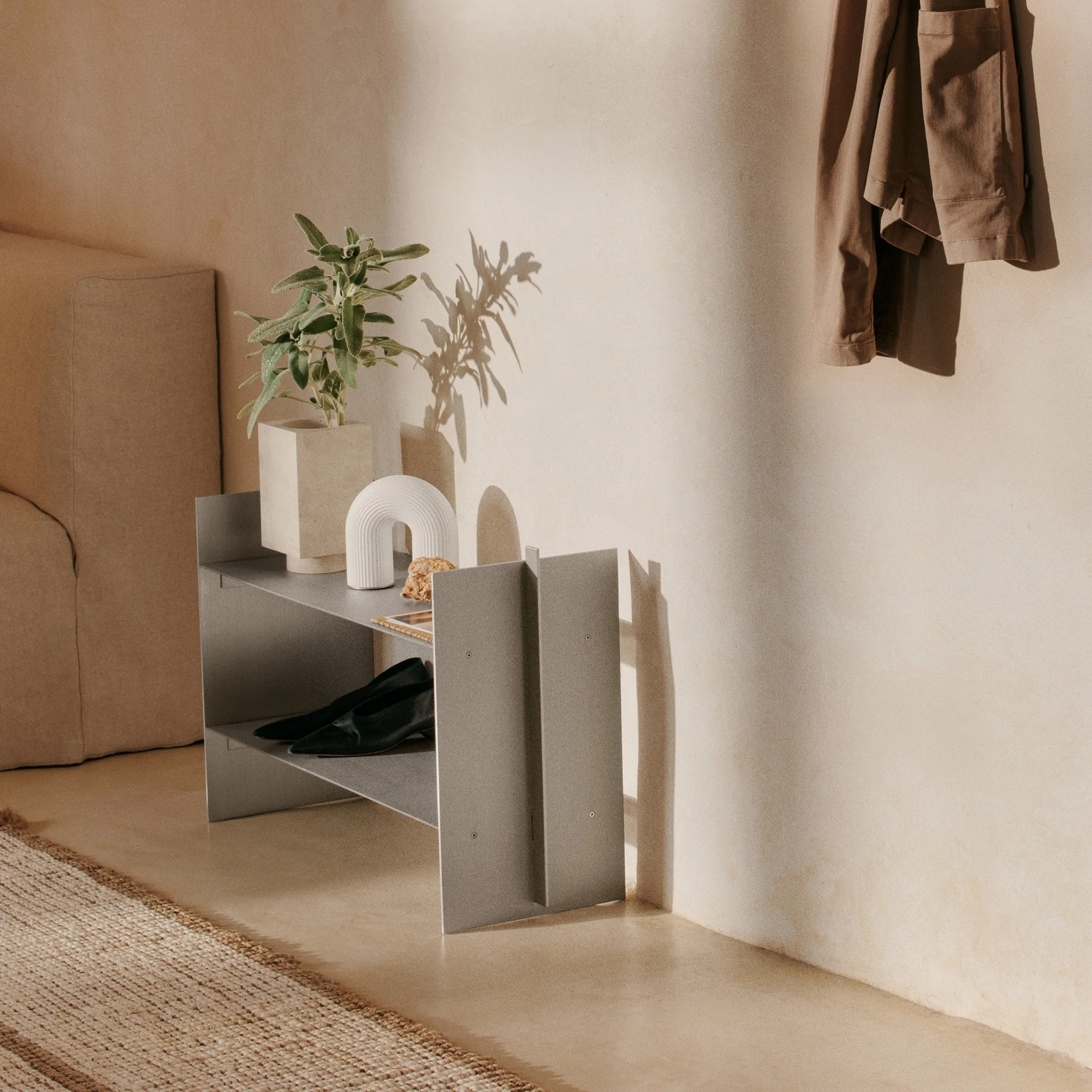 FERM LIVING Lager Low Rack, Aluminium - Image 2