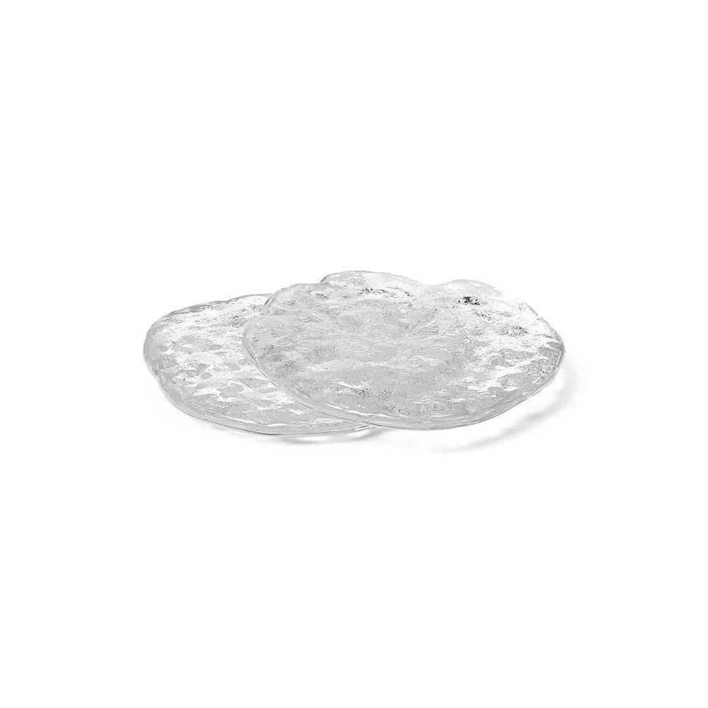 FERM LIVING Momento Glass Stones, Clear (Set of 2) - Image 3