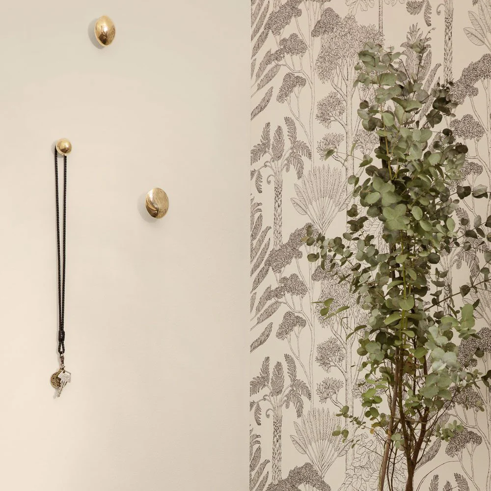 FERM LIVING x Helena Rohner Mushroom Wall Hook, Brass - Image 4