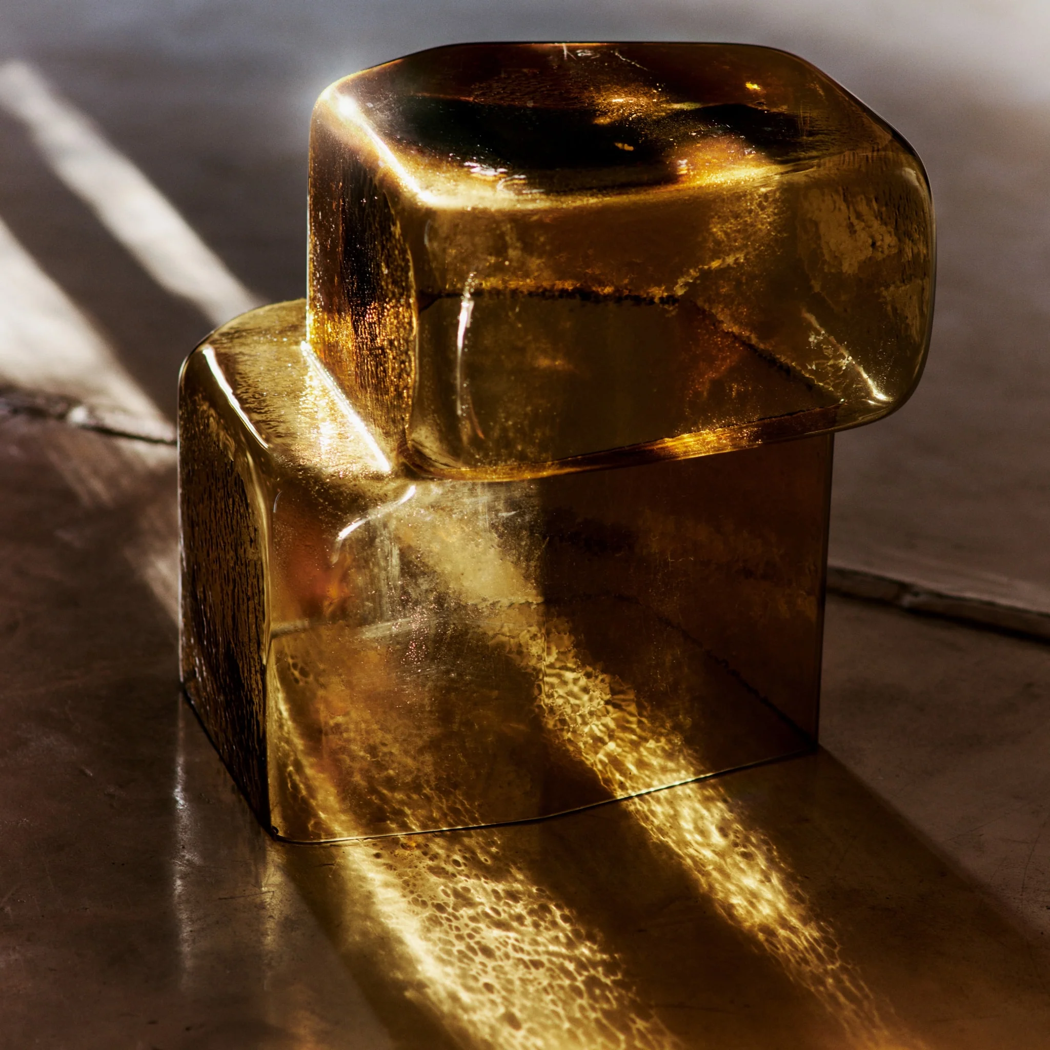 FERM LIVING Oscil Sculpture/Side Table, Recycled Amber - Image 3