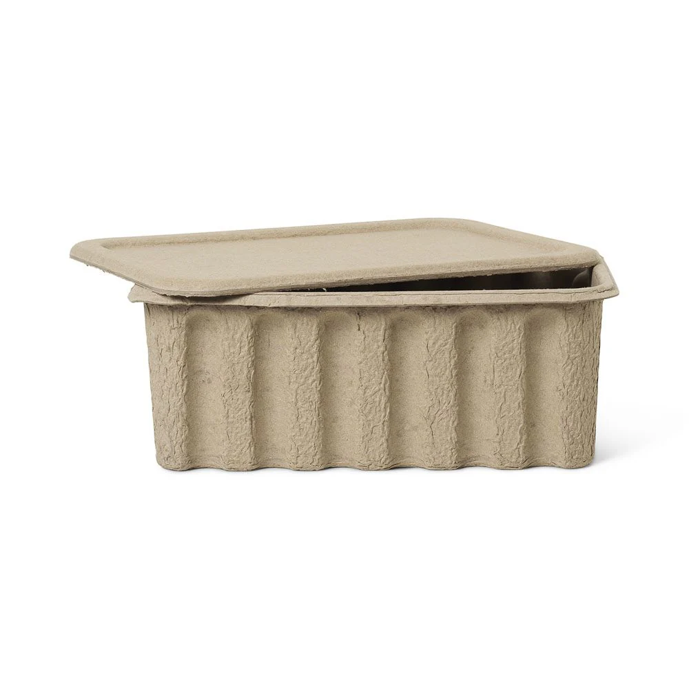 FERM LIVING Paper Pulp Storage Box, Large (Set of 2)