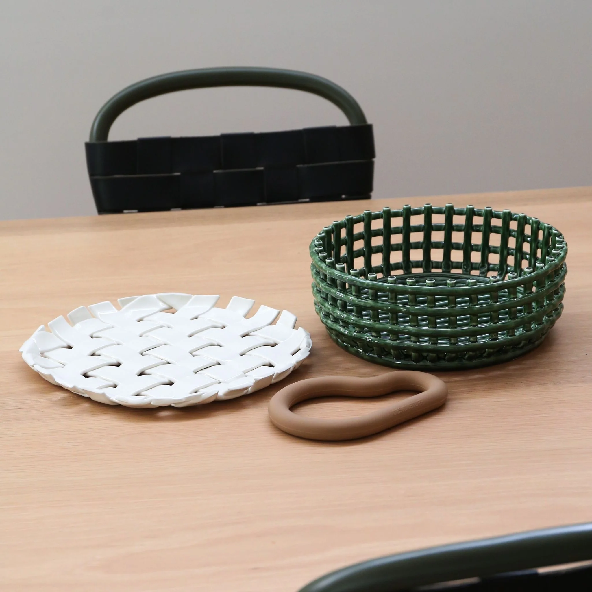 FERM LIVING Plait Platter, Off-White - Image 3