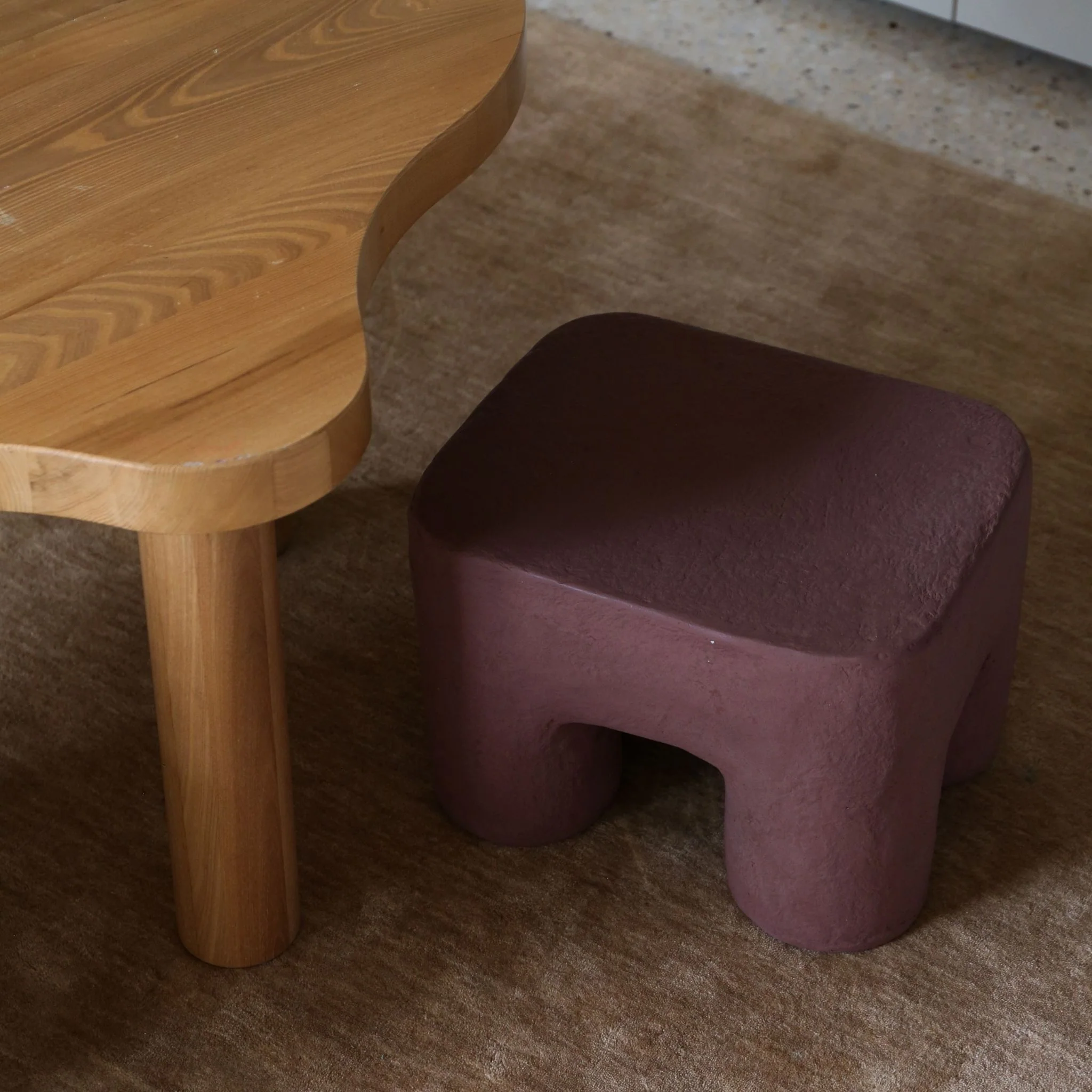 FERM LIVING Podo Stool, Red Brown - Image 5