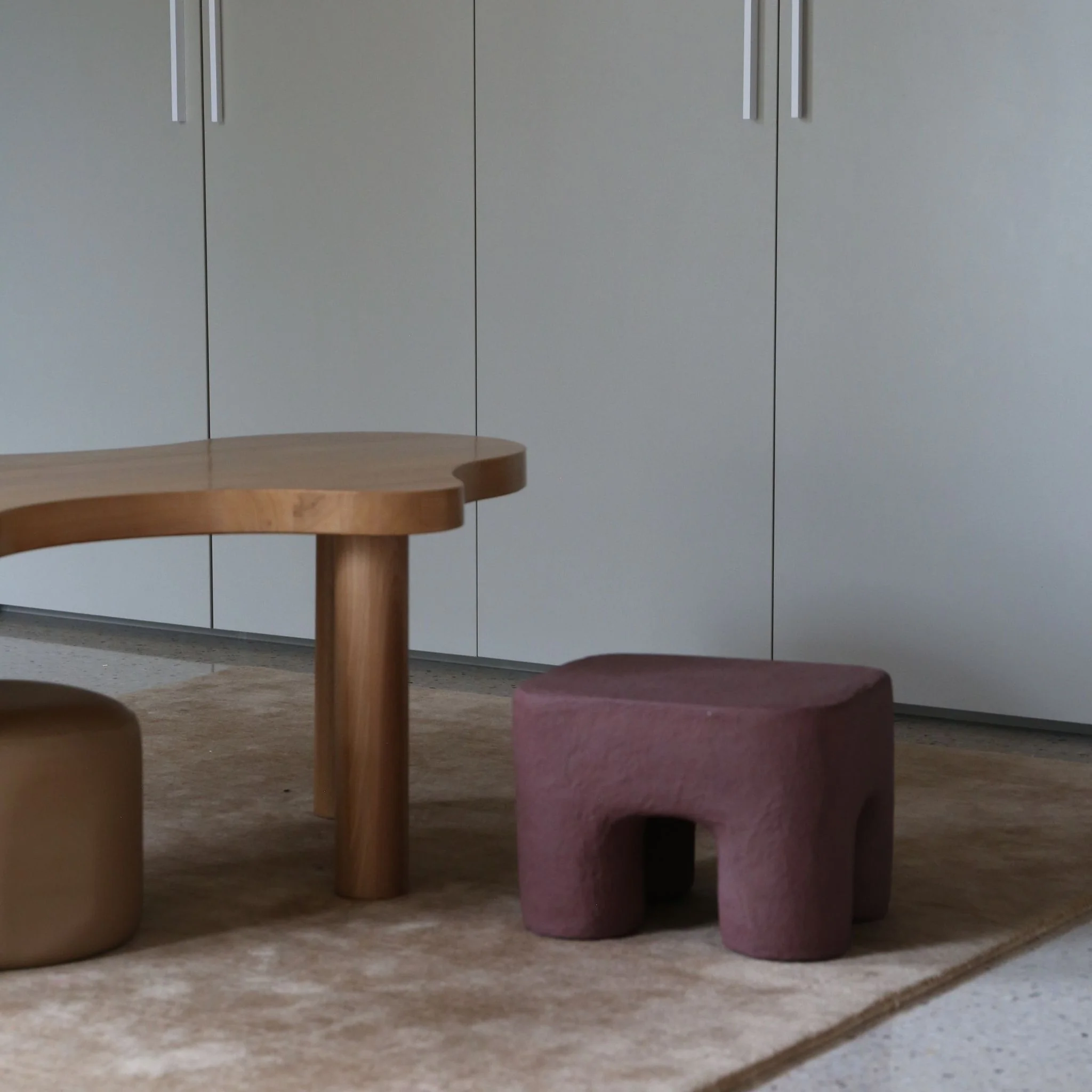 FERM LIVING Podo Stool, Red Brown - Image 7