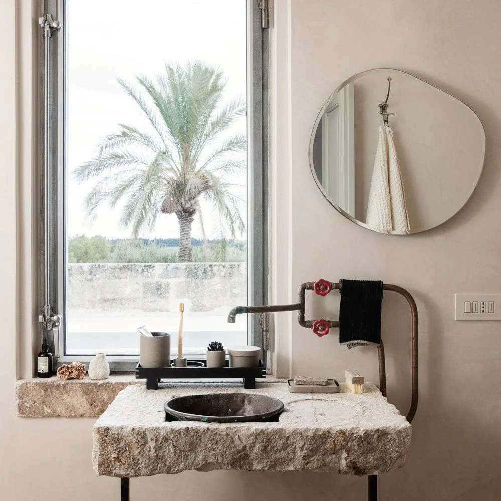 FERM LIVING Pond Mirror XL, Brass - Image 10