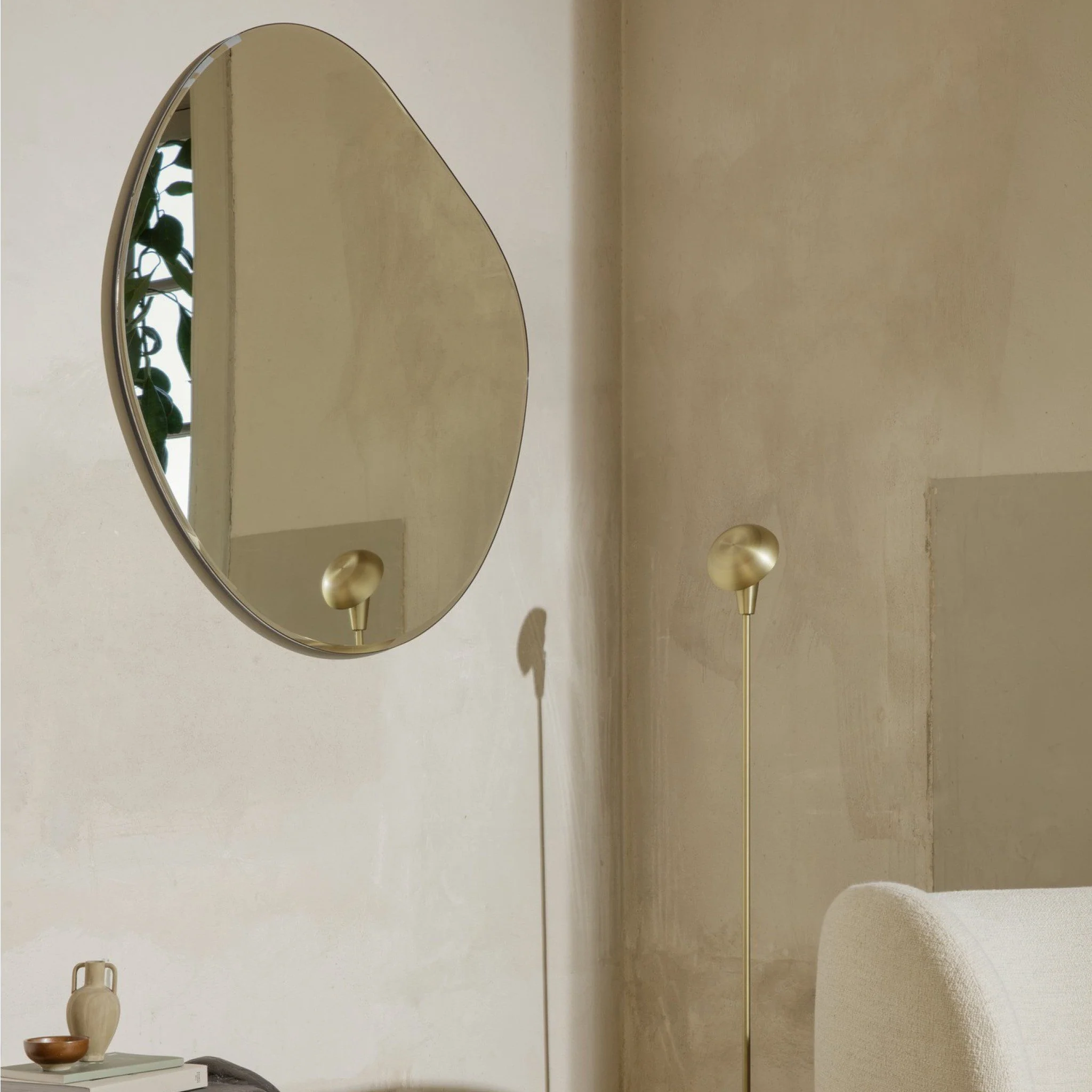 FERM LIVING Pond Mirror XL, Brass - Image 3