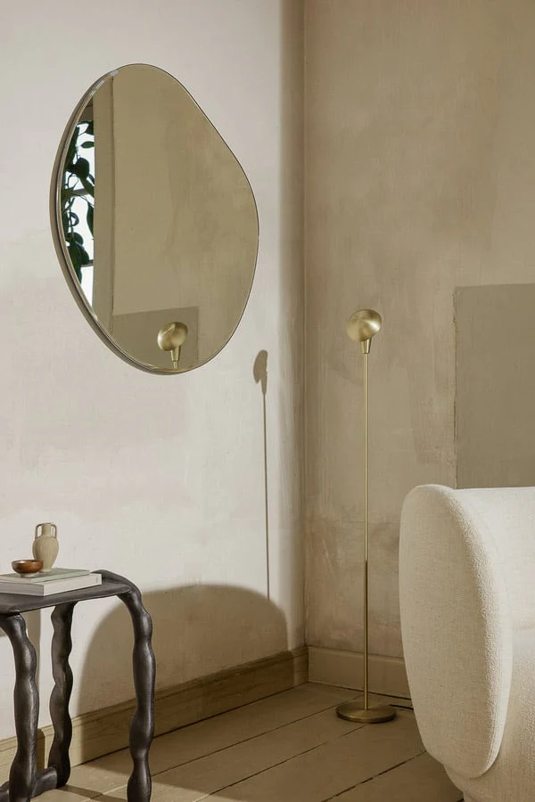 FERM LIVING Pond Mirror XL, Brass - Image 9