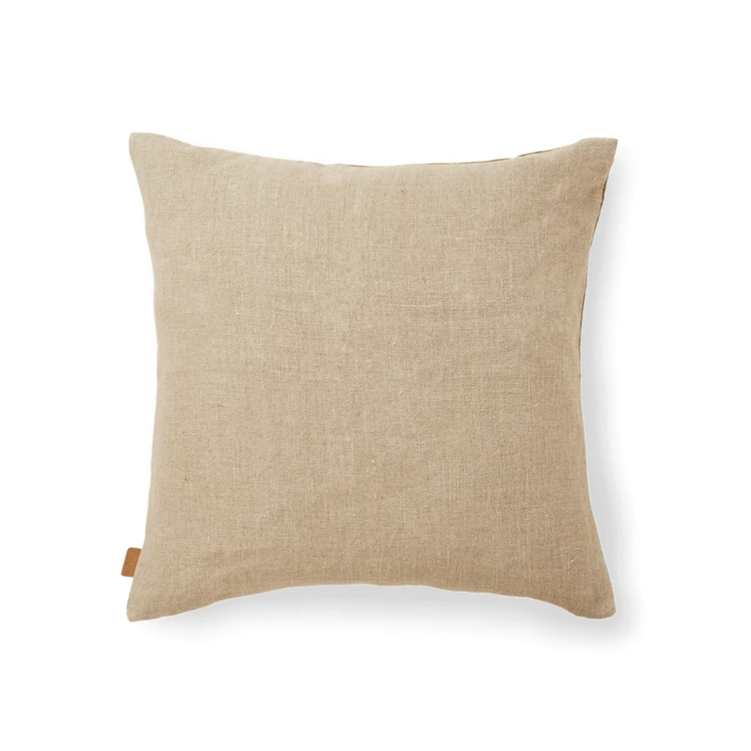 FERM LIVING Senti Stripe Cushion, Linen/Carob Brown - Image 6