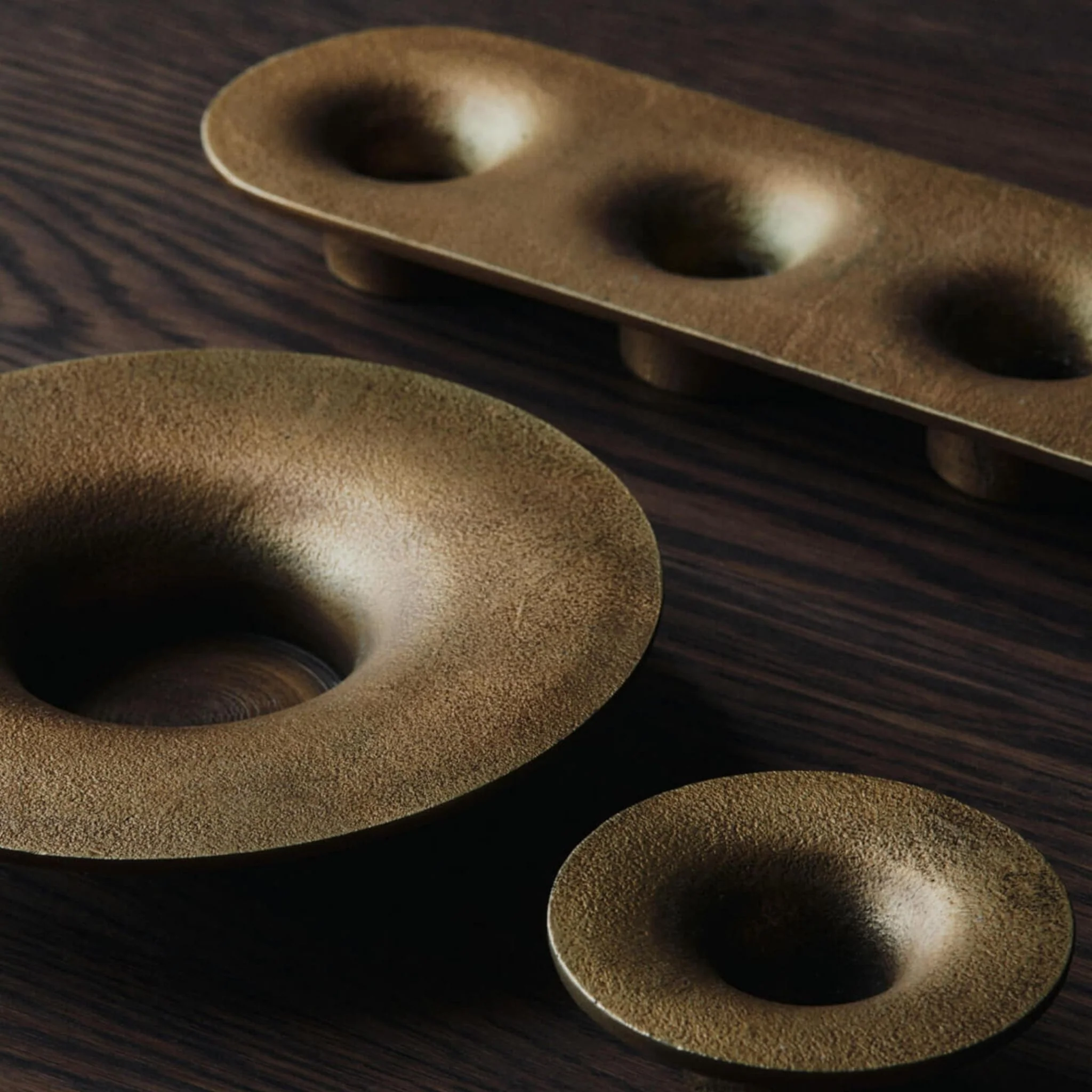 FERM LIVING Soothe Candle Holder, Brass Finish - Image 5