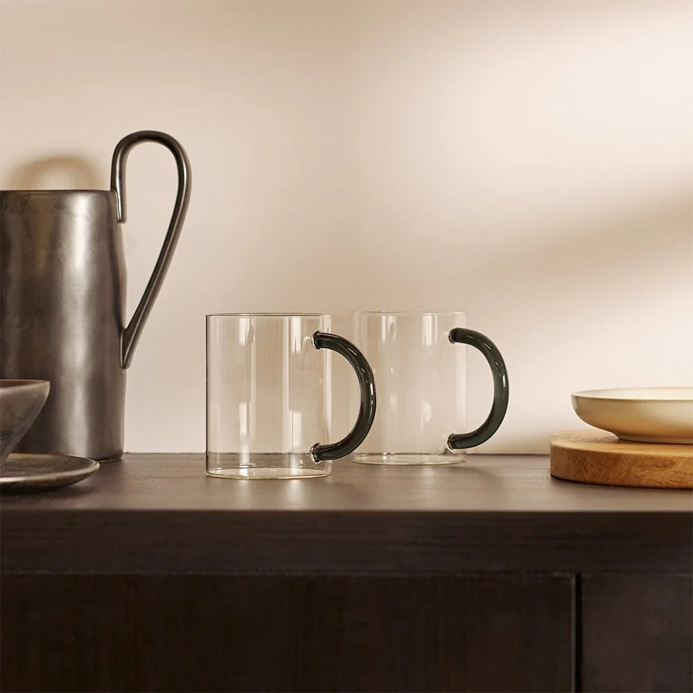 FERM LIVING Still Mug, Clear (Set of 2) - Image 3