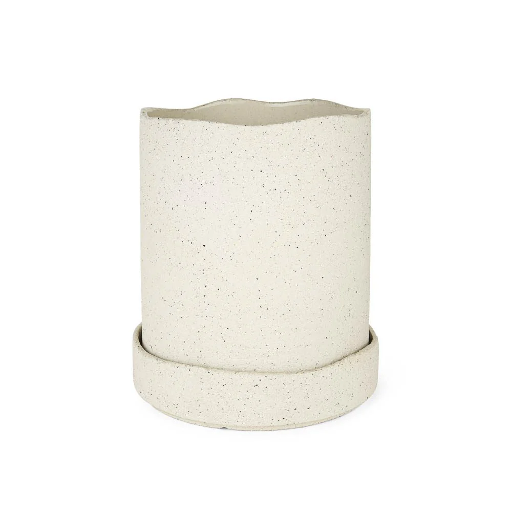 FERM LIVING Uneru Pot, White, Ø16cm