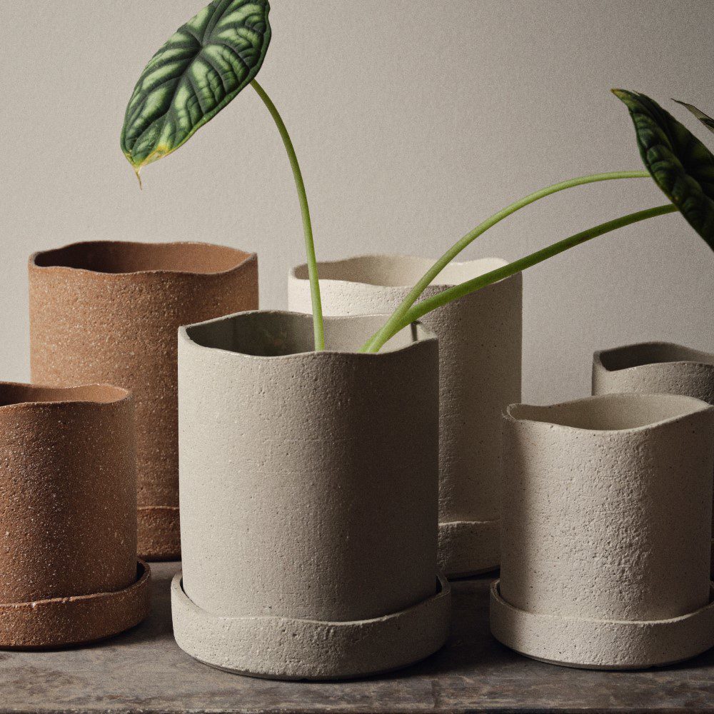 FERM LIVING Uneru Pot, White, Ø16cm - Image 2