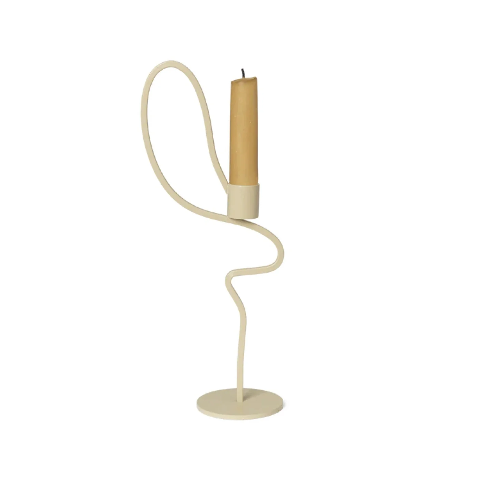 FERM LIVING Valse Candle Holder, High, Cashmere - Image 4