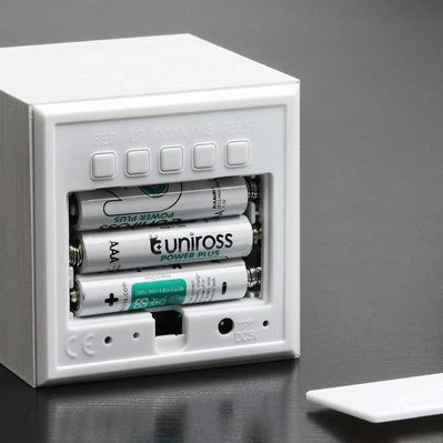 GINGKO LED Cube Click Clock, White - Image 3