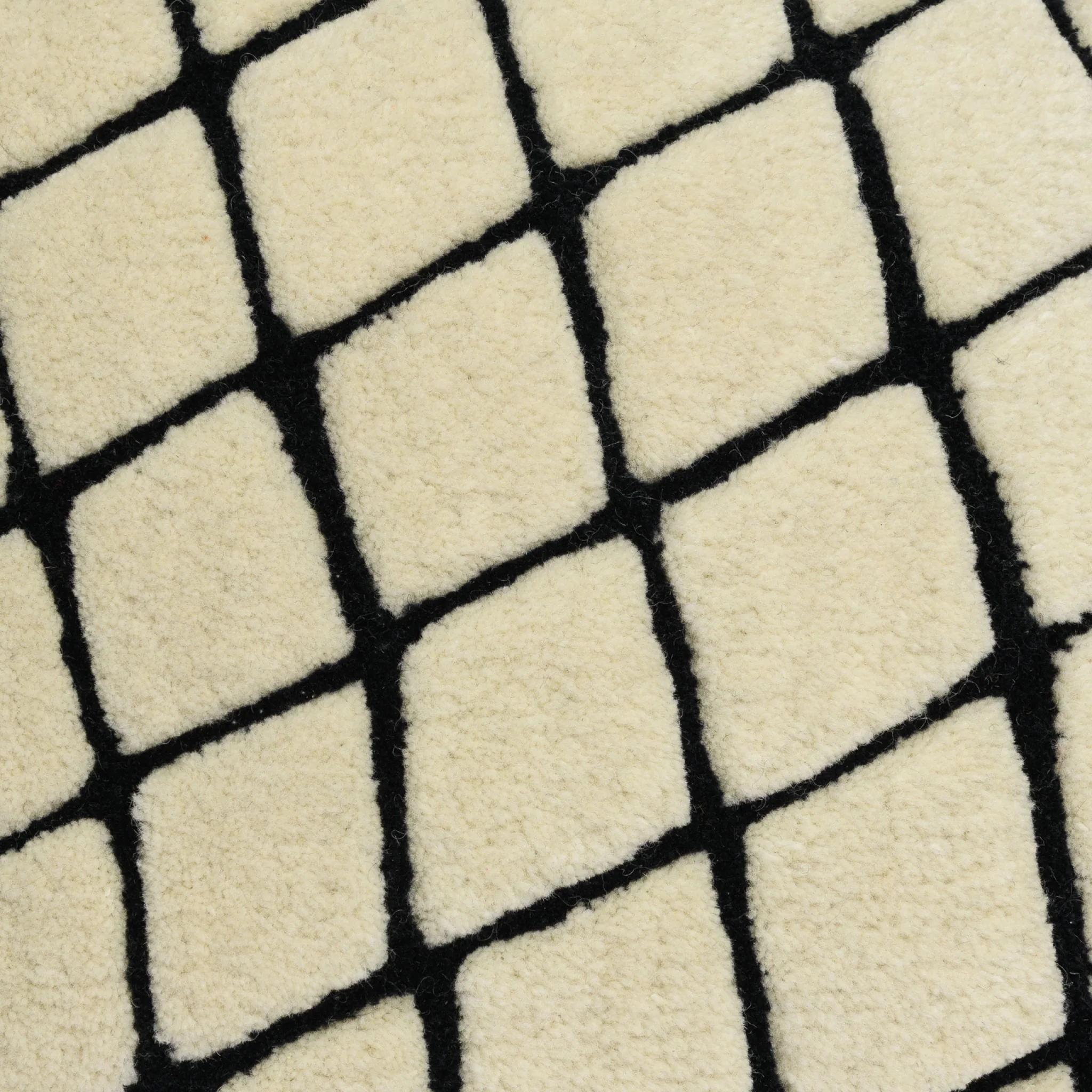 HAUS ÜGER Grid Cushion, 42x40cm, Off-White - Image 8