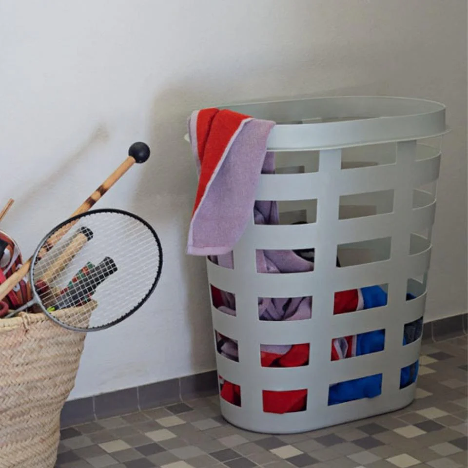 HAY Storage and Laundry Basket, Light Grey - Image 5