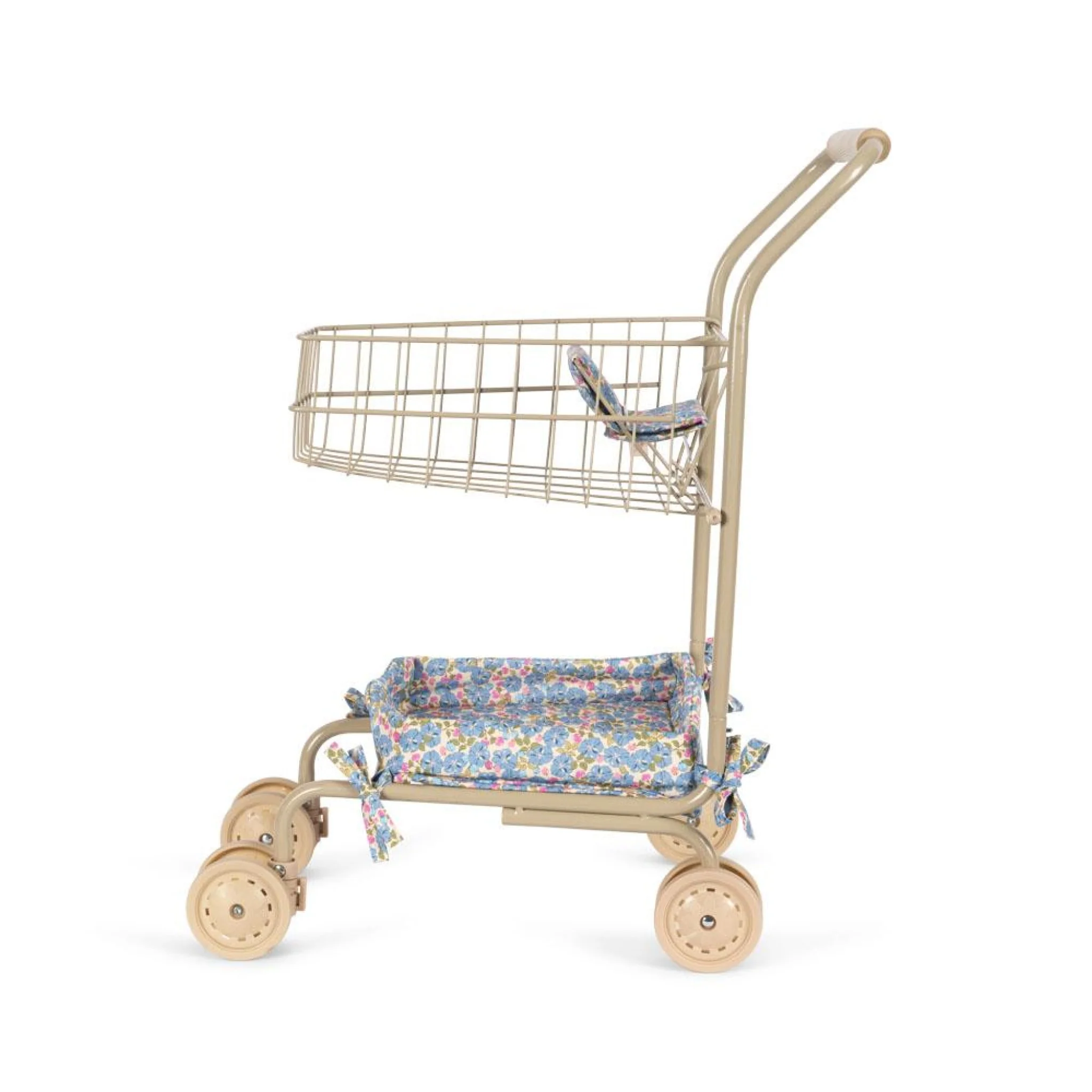 KONGES SLØJD Kids Shopping Cart/Trolley Toy, Fleur Rosier - Image 2