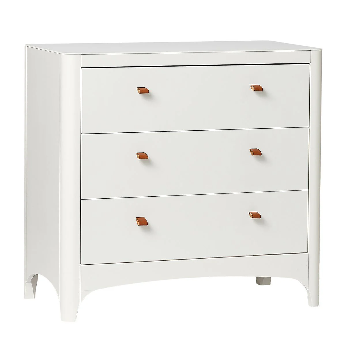 LEANDER 3 Drawer Dresser, White - Image 4