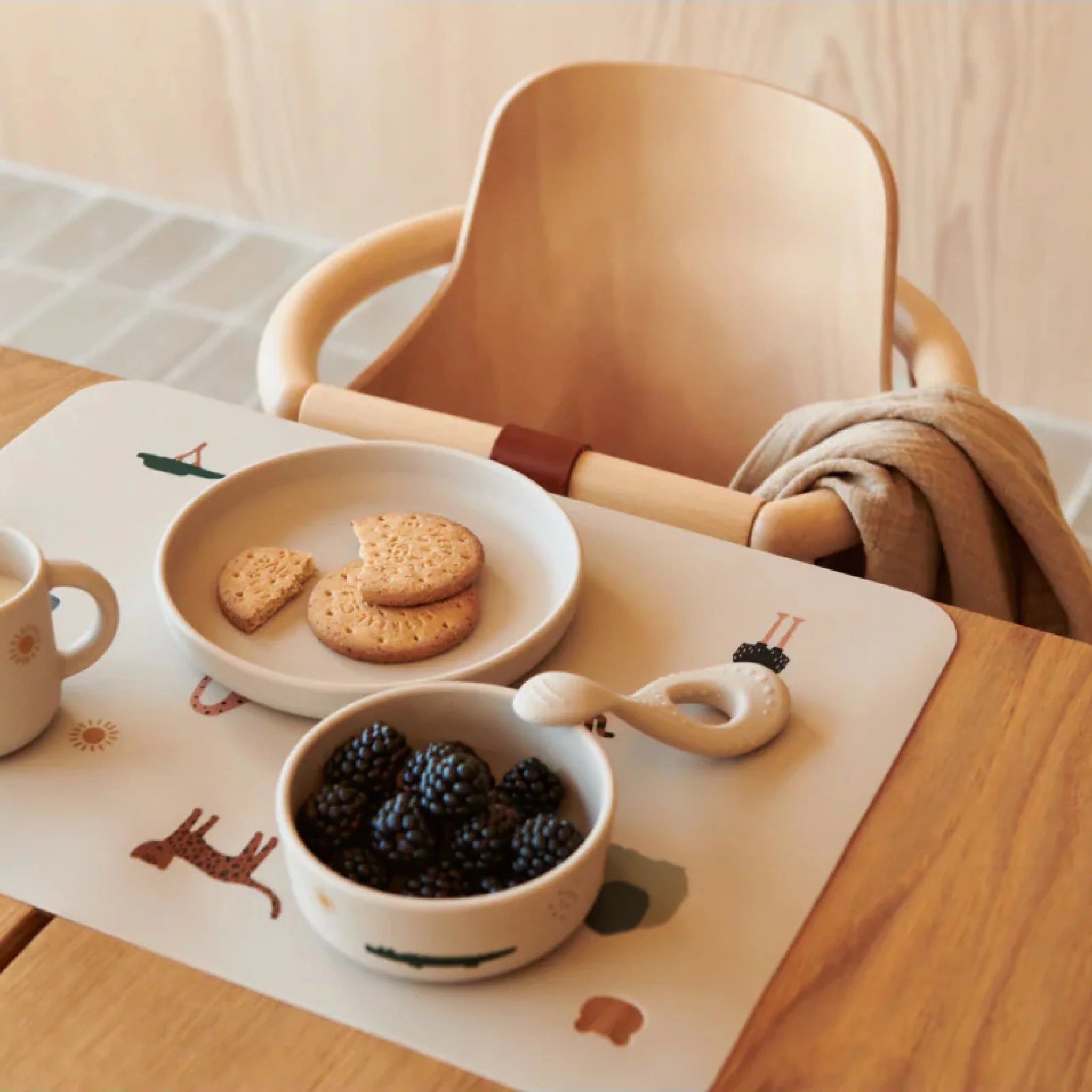 LIEWOOD Vivi Printed Tableware Set, Safari Sandy Mix - Image 3