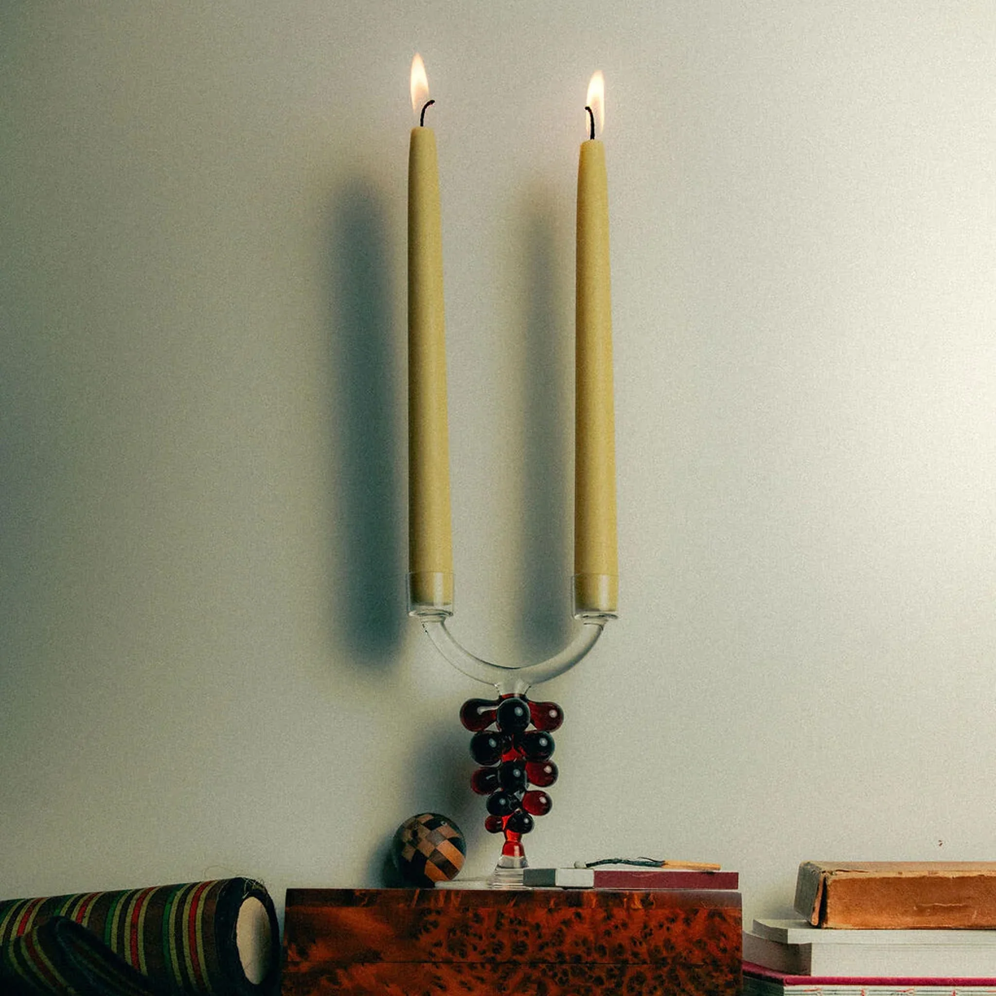 MAISON BALZAC Bordeaux Double Candle Holder - Image 3