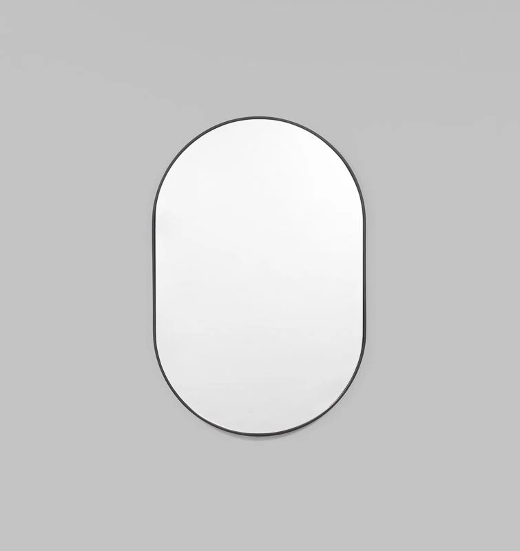 MIDDLE OF NOWHERE Bjorn Oval Mirror, Black, 50×75cm - Image 5