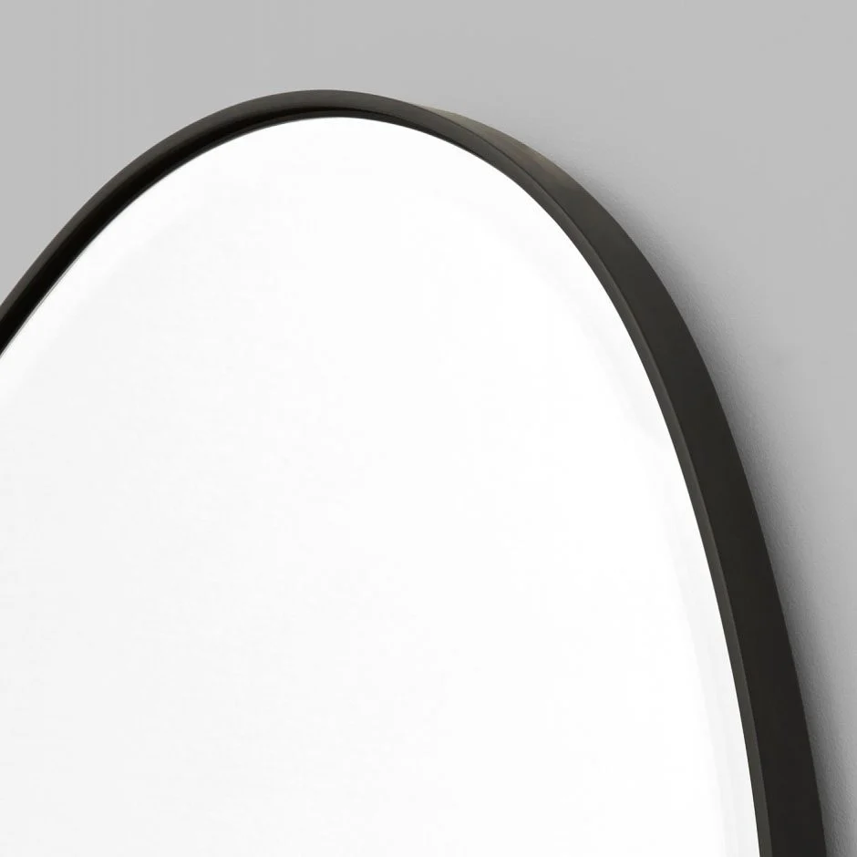 MIDDLE OF NOWHERE Pebble Mirror, Black, 70x90cm - Image 4
