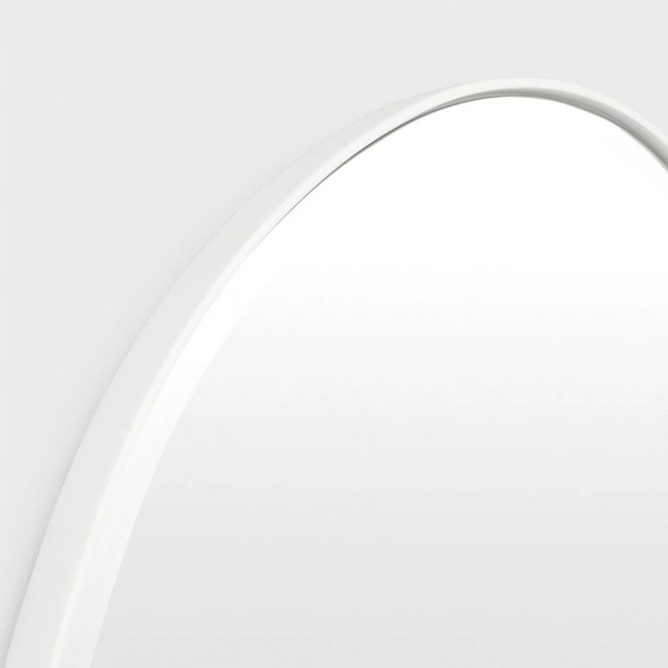 MIDDLE OF NOWHERE Pebble Mirror, Bright White, 55x70cm - Image 4