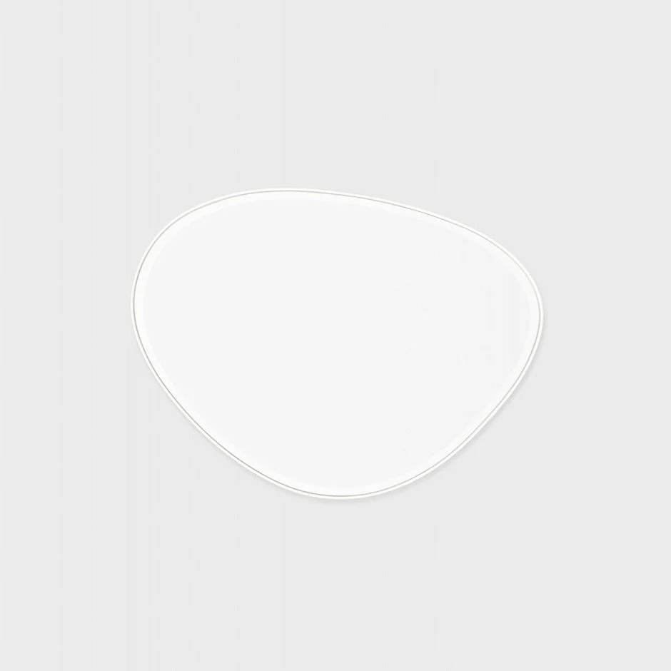MIDDLE OF NOWHERE Pebble Mirror, Bright White, 70x90cm - Image 3