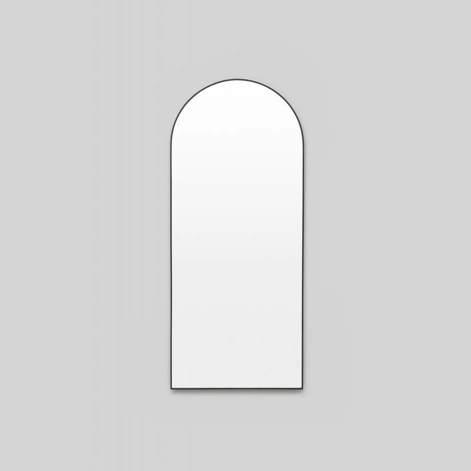 MIDDLE OF NOWHERE Simplicity Arch Mirror, Black, 65x152cm