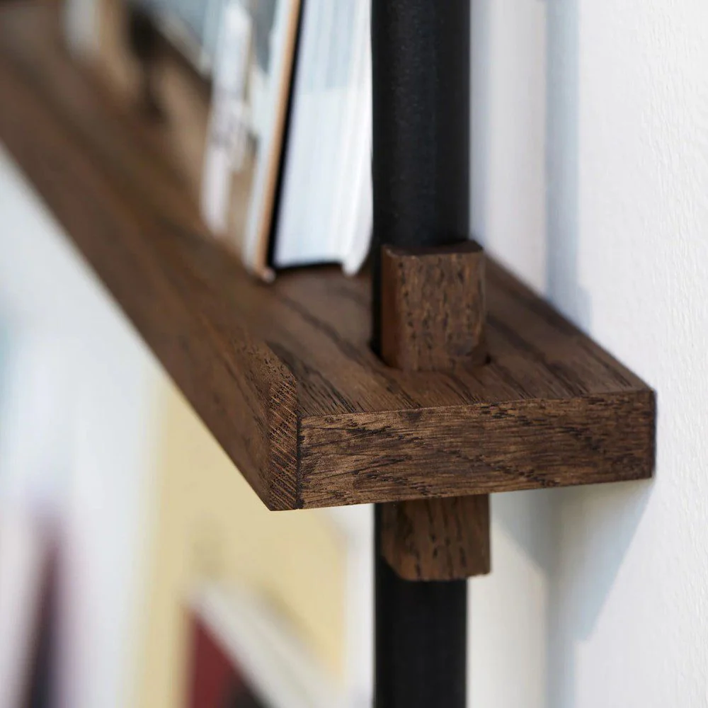 PRE-ORDER │ MOEBE Magazine Shelving, MS.65.1, Smoked Oak/Black - Image 3