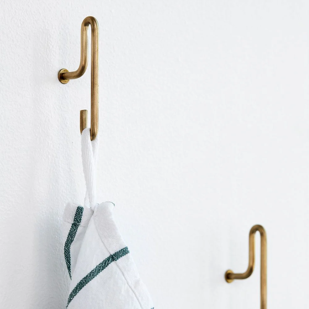 MOEBE Wall Hook Matt Gold, Small (Set of 2) - Image 2