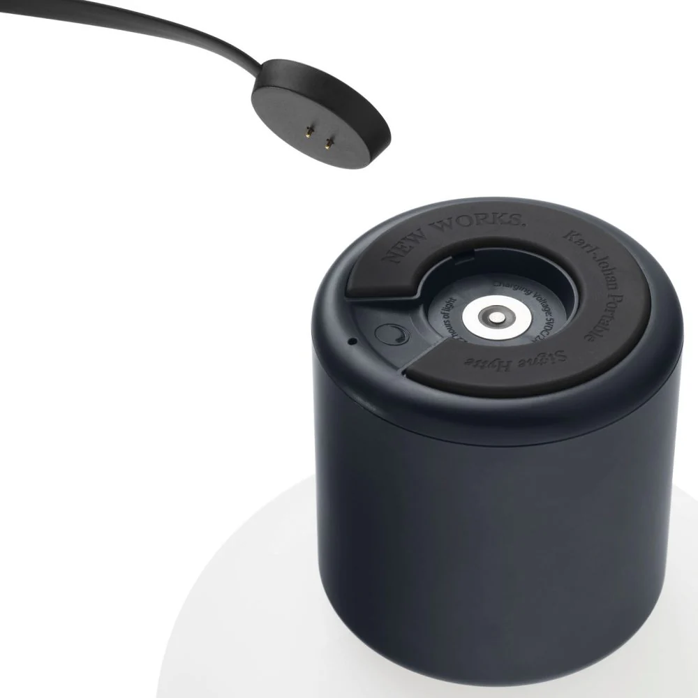 NEW WORKS Karl-Johan Portable Lamp, Cold Black - Image 4
