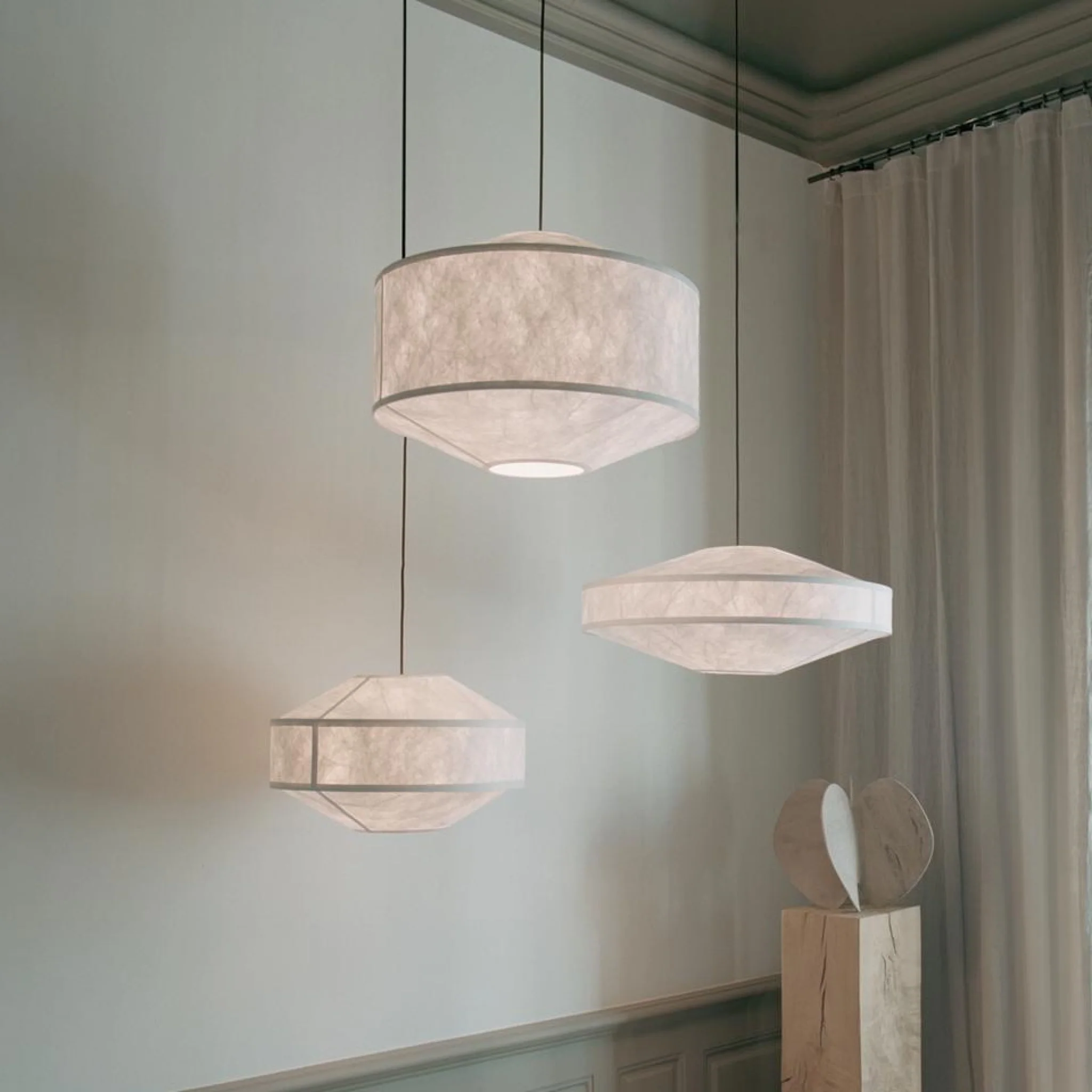 PRE-ORDER │ NEW WORKS Kite Pendant, Ø55cm, White - Image 5
