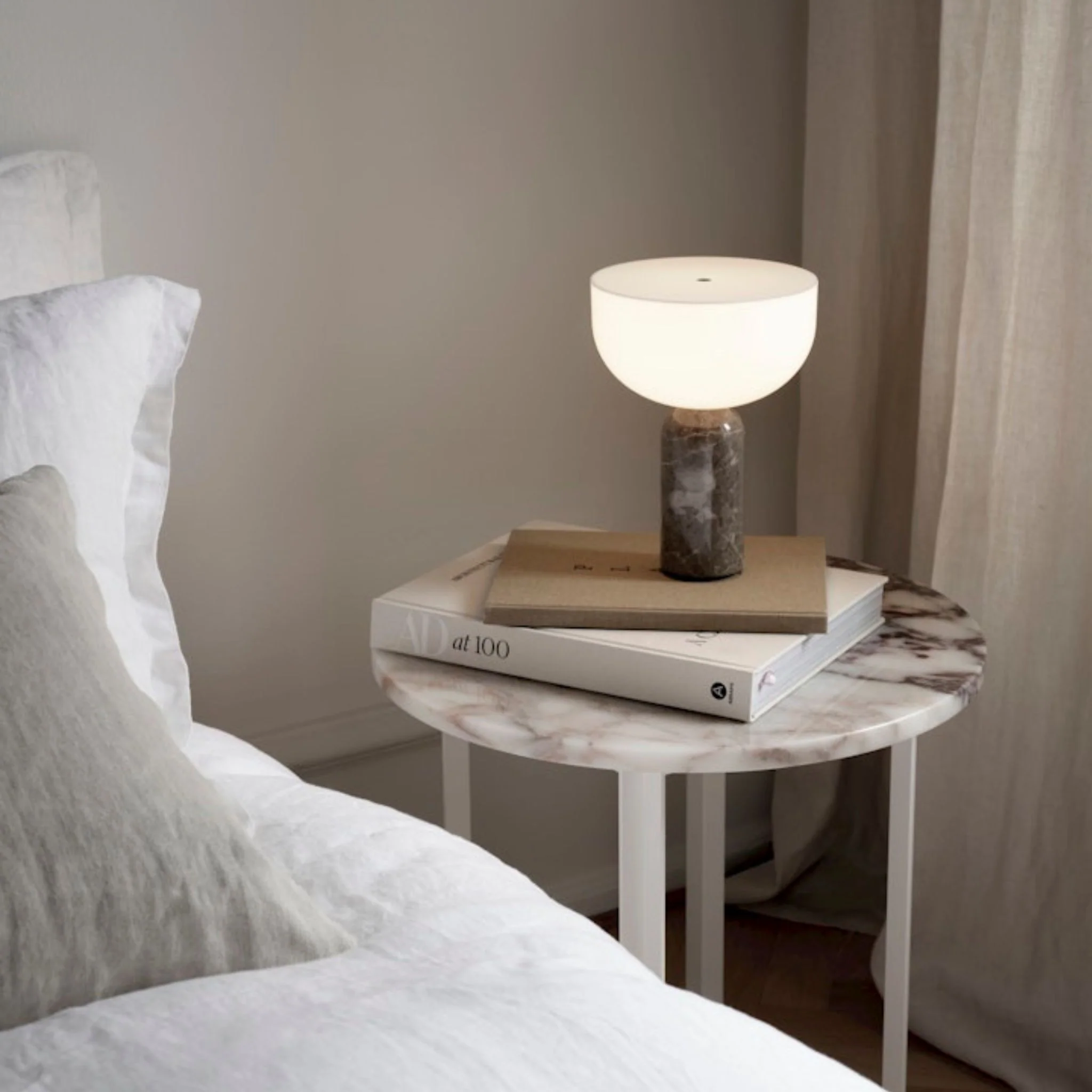 NEW WORKS Kizu Portable Table Lamp, Rosso Levanto - Image 5