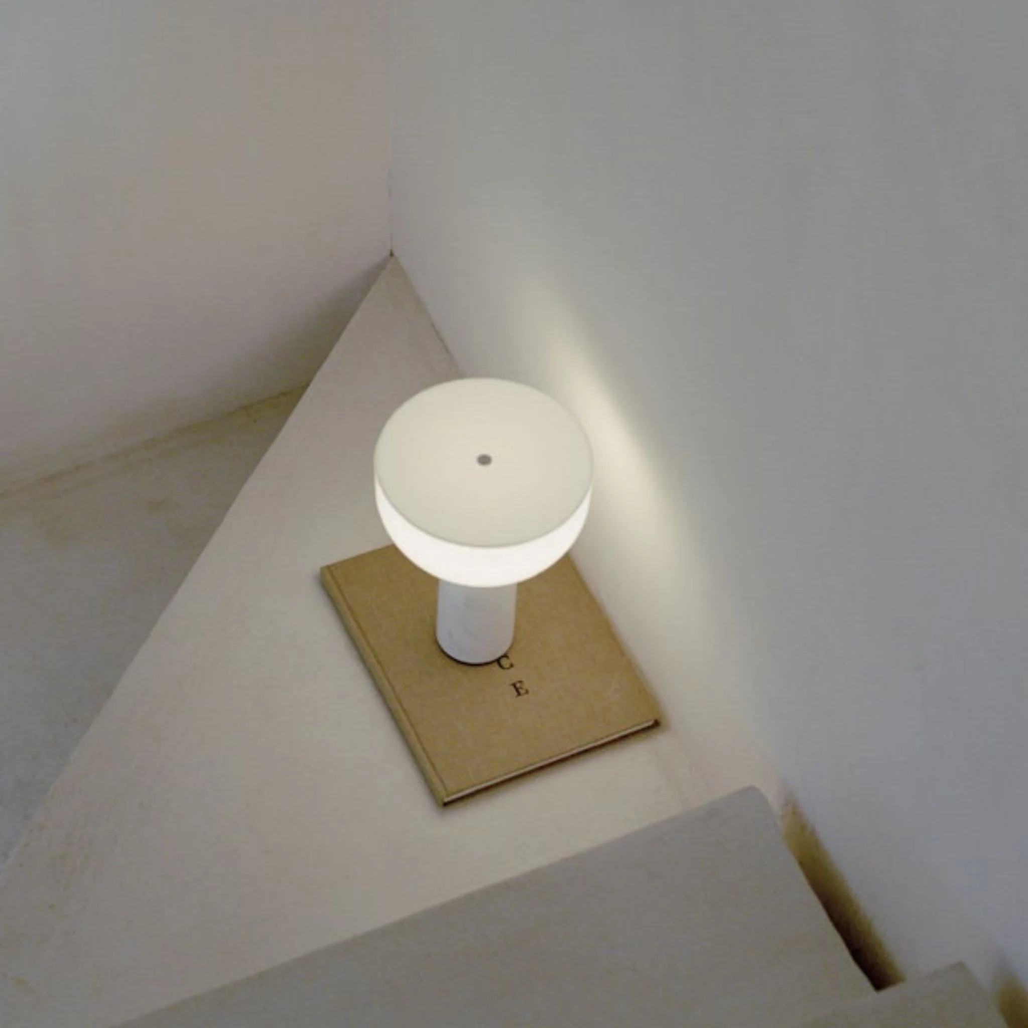 NEW WORKS Kizu Portable Table Lamp, White Marble - Image 3