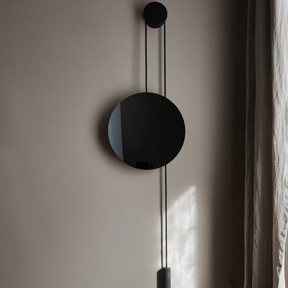 NEW WORKS Rise & Shine Wall Mirror, Burned/Steel - Image 2