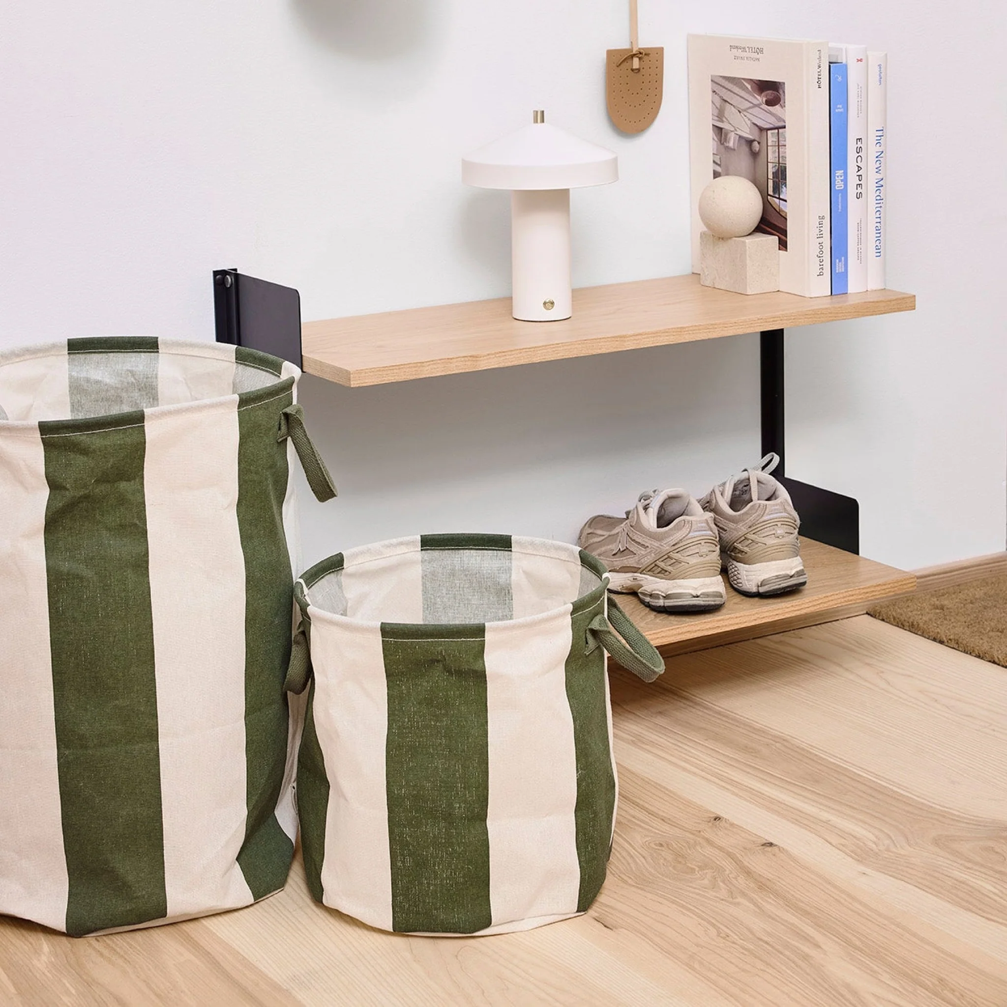 OYOY Kara Storage & Laundry Basket, Large, Dark Green - Image 2