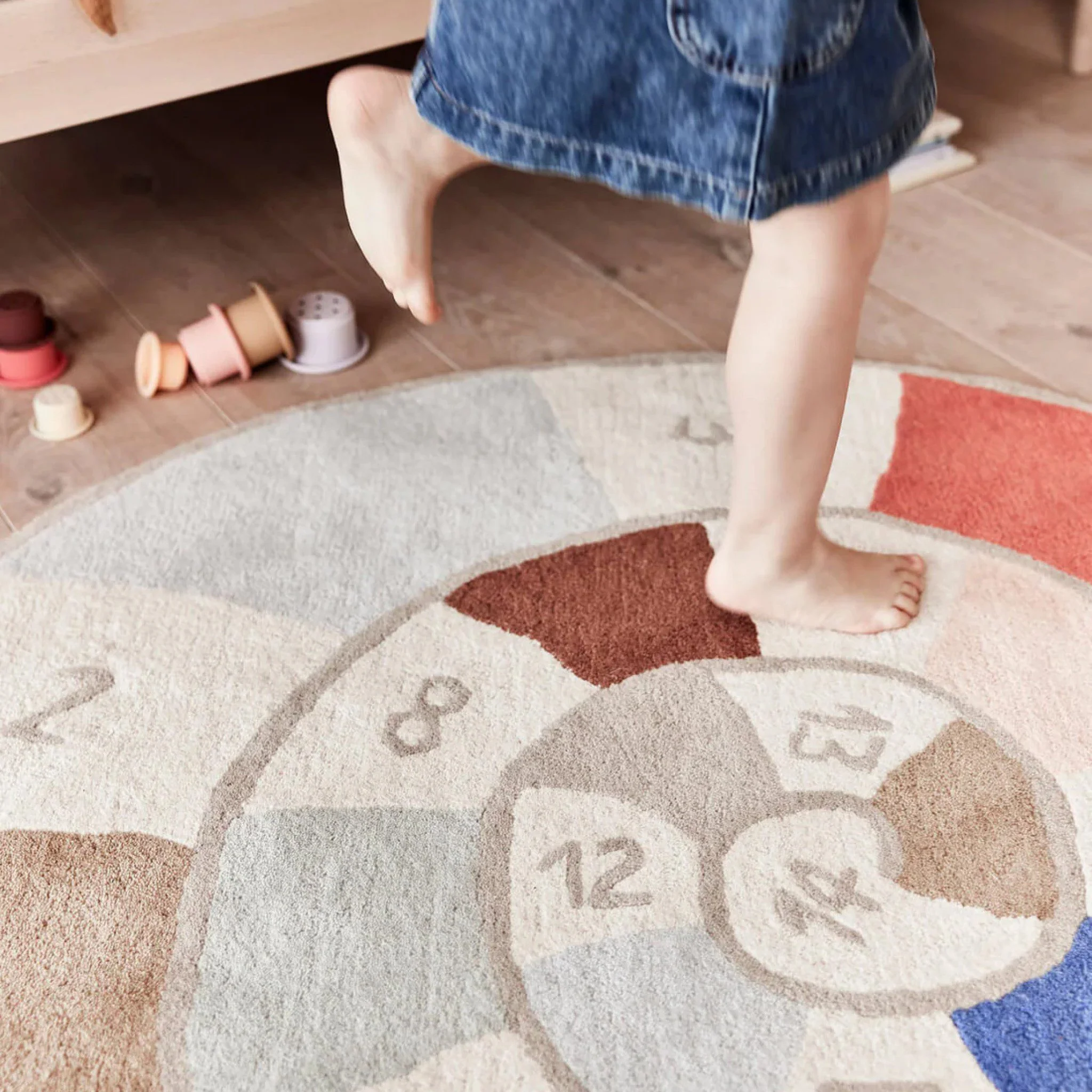OYOY Nautilus Hopscotch Rug, Multi, Ø112cm - Image 2
