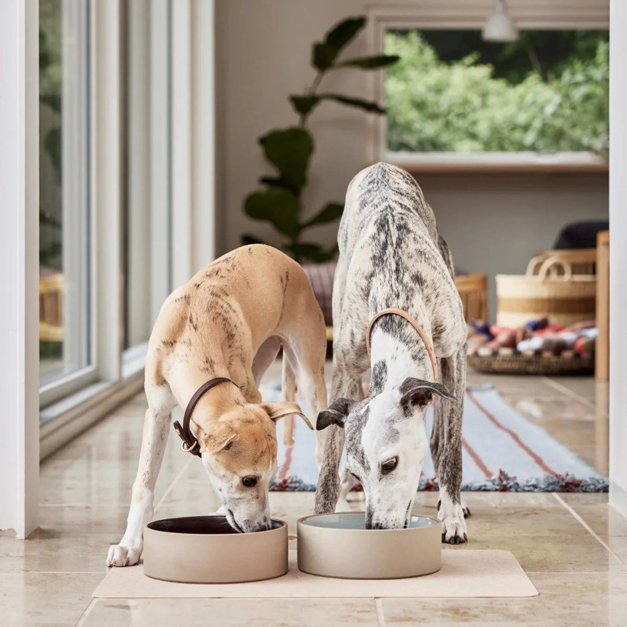 OYOY ZOO Koko Dog Bowl Mat, Camel - Image 2