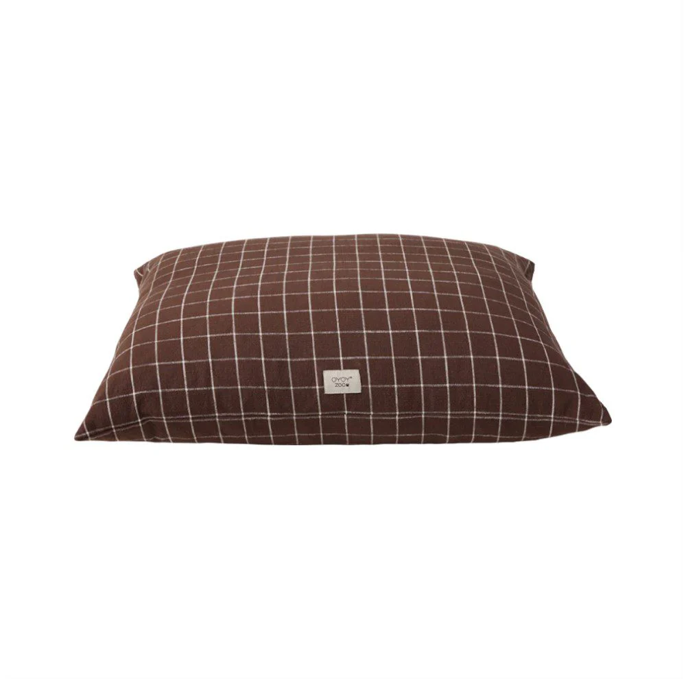 OYOY ZOO Kyoto Dog Cushion, Choc (3 Sizes) - Image 2