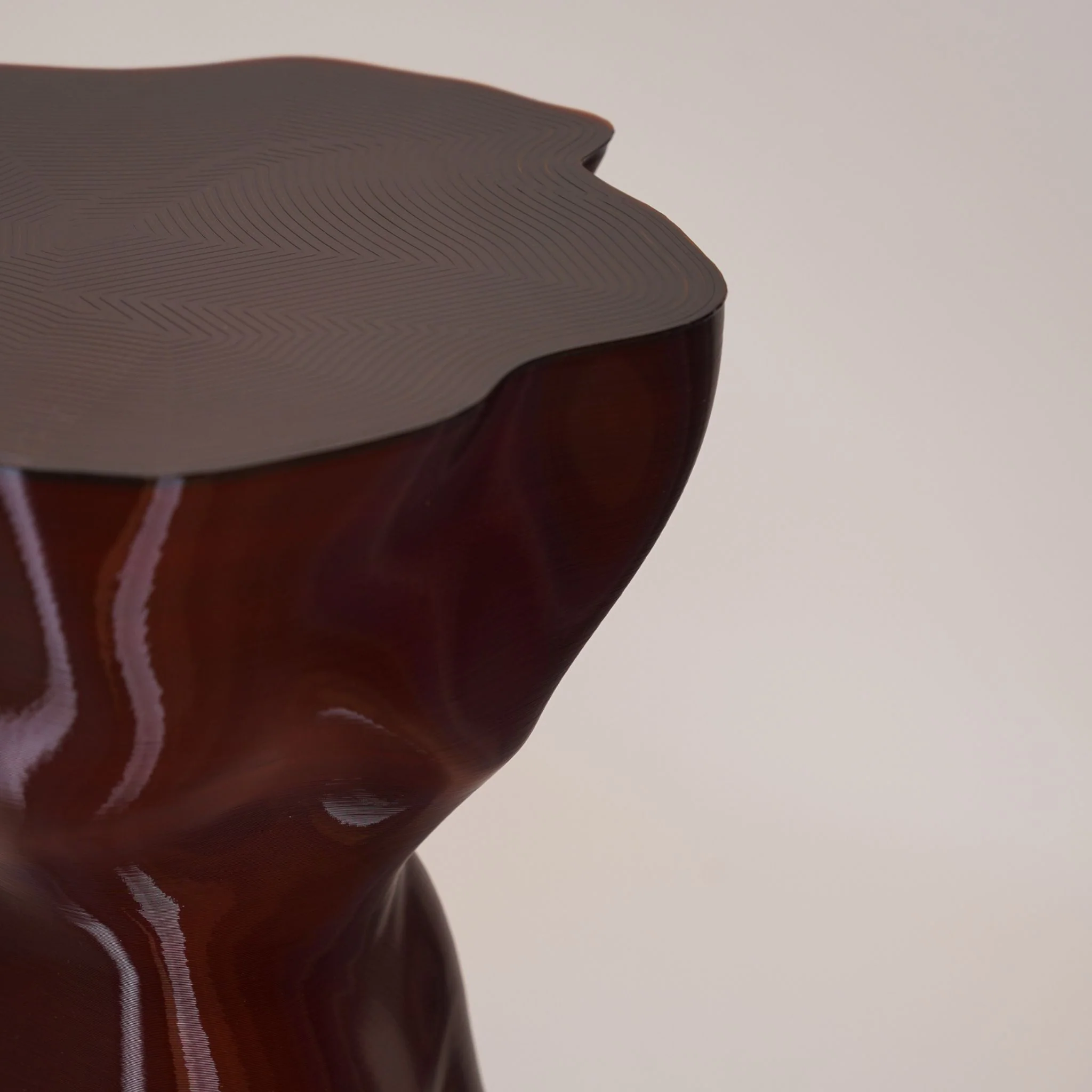 SPECIAL STUDIO Noise Side Table, Amber Gloss - Image 3