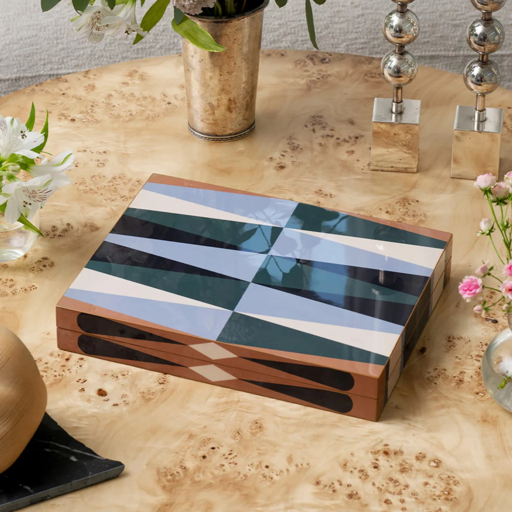 PRINTWORKS Classic Games Backgammon, Lacquered - Image 4