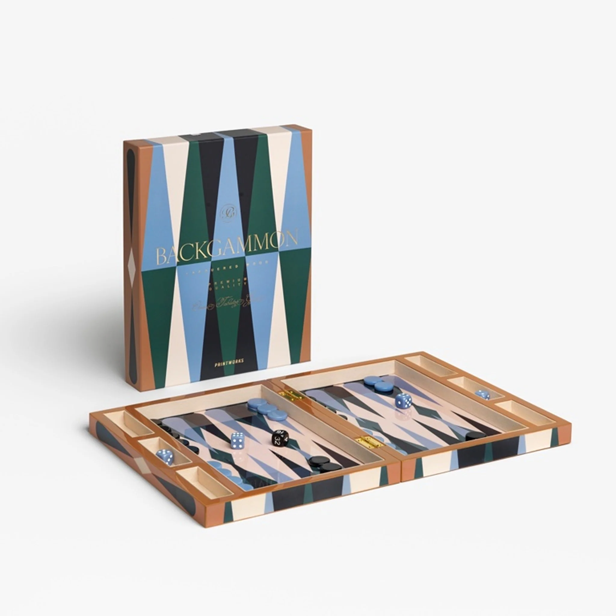 PRINTWORKS Classic Games Backgammon, Lacquered - Image 7