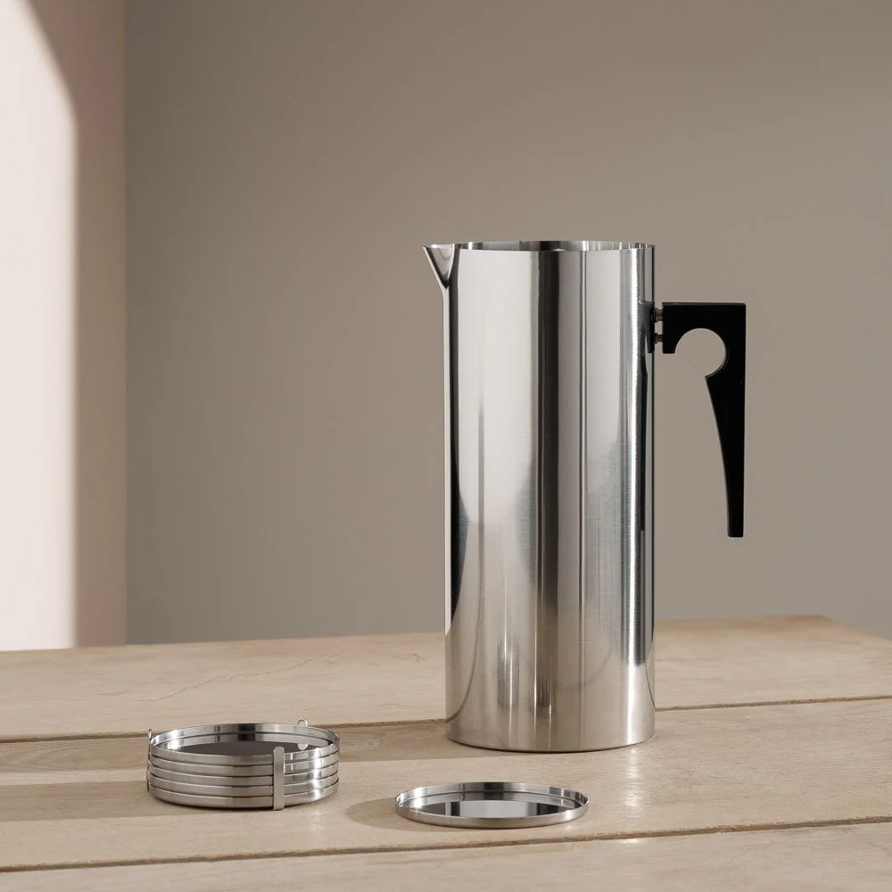 STELTON ARNE JACOBSEN Cylinda Water Jug w/ Icelip 2L - Image 2