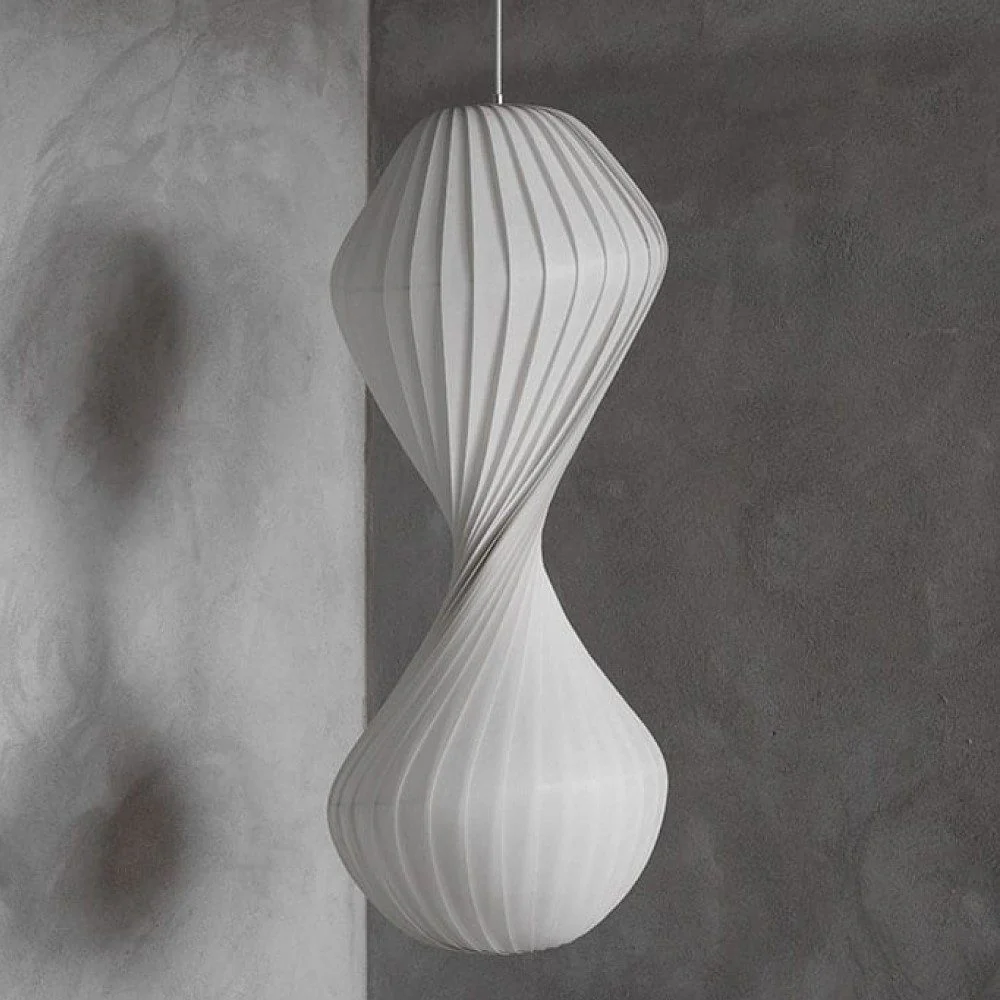 PRE-ORDER β TOM ROSSAU TR32 Pendant Light, White PC/Nonwoven, 40x100cm