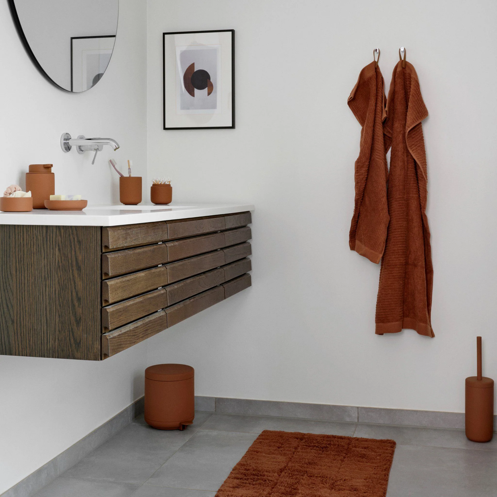 ZONE DENMARK Ume Pedal Bin Soft Touch 4L, Terracotta - Image 3