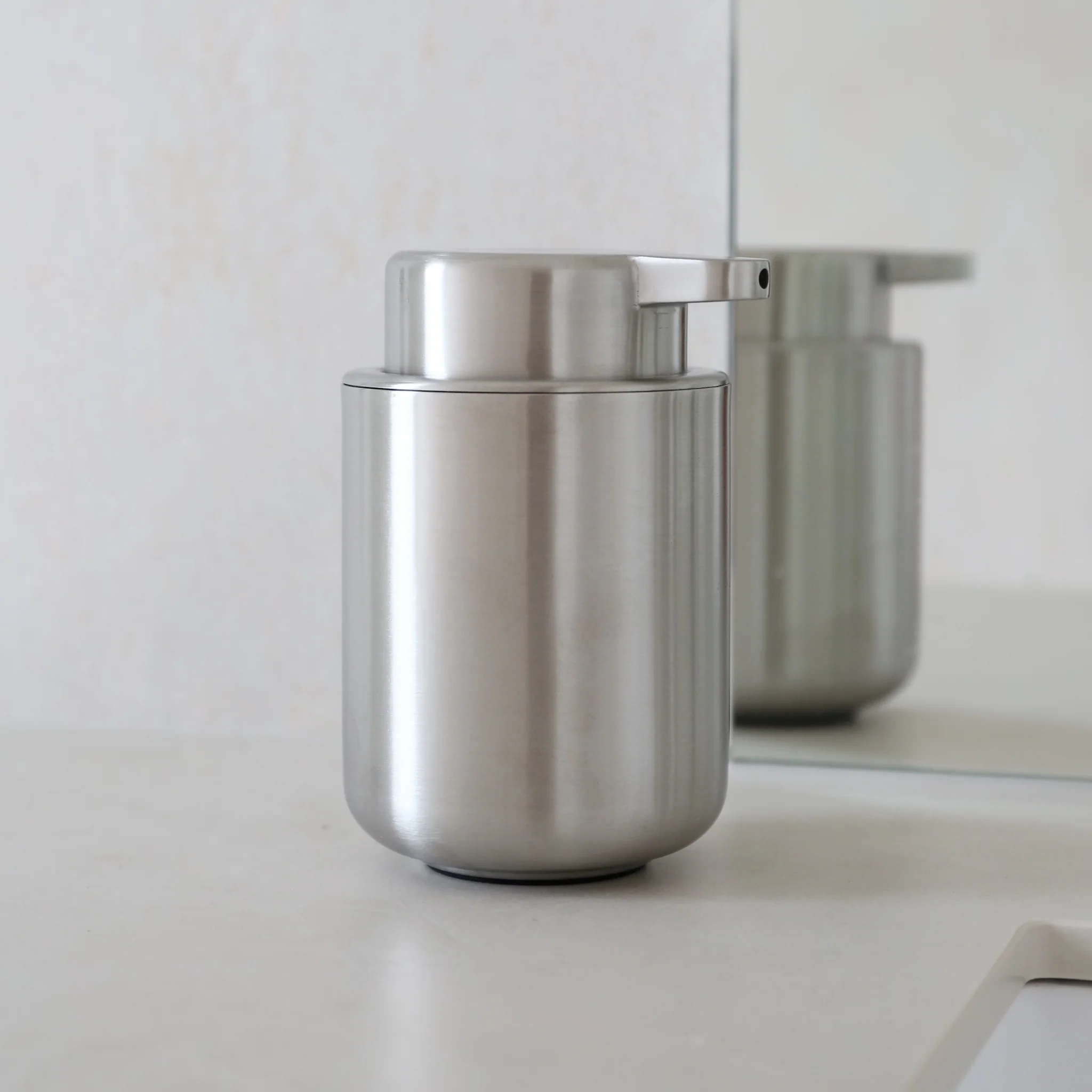 ZONE DENMARK Ume Soap Dispenser 250ml, H12.8cm,Steel - Image 2